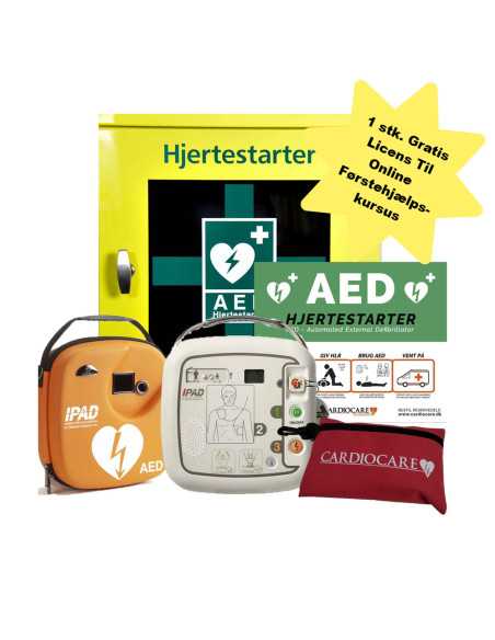 hjertestarter-pakke-ipad-sp1-aed-med-udendors-gult-stalskab HJERTESTARTER PAKKE | IPAD™ SP1 AED Med udendørs gult stålskab