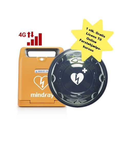 hjertestarter-pakke-mindray-beneheart-c1-4g-overvagning- HJERTESTARTER PAKKE | Mindray™ BeneHeart C1 | 4G Overvågning | Udendørs rundt skab